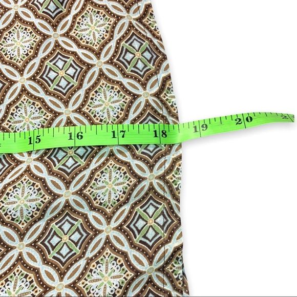 Vintage Ann Taylor 80s, 90s Knee Length Paisley Print Sheer Country Skirt Sz. 8 - Picture 9 of 9